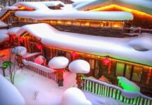 Chinese Snow Town Looks Like Ice Cream, Like Marshmallows